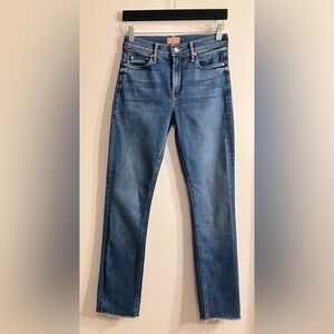 Mother Mid Rise Dazzler Flood Fray in Whats Your Sign